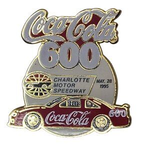 1995 Coca-Cola 600 Charlotte Motor Speedway Pin NASCAR Racing May 28